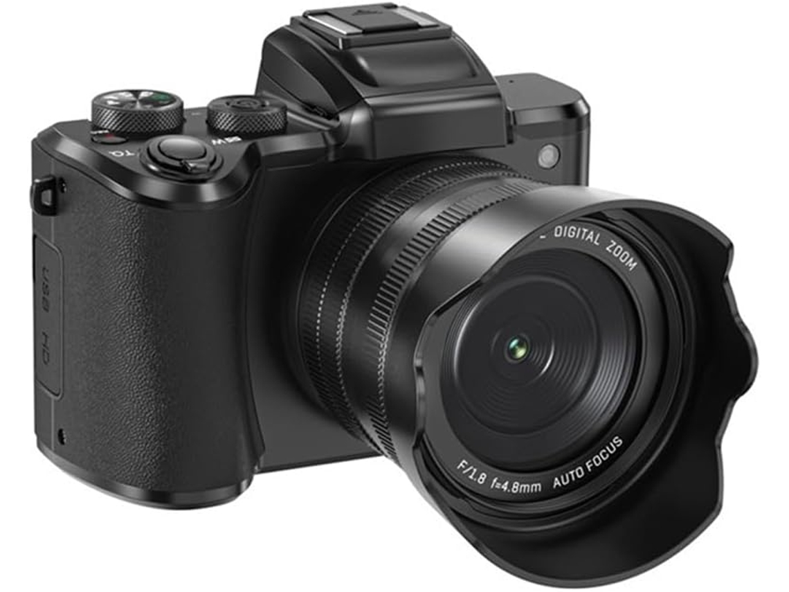 Cámara Digital 8k De 88 Mp Con Enfoque Automático, Wi-fi, Pantalla Táctil, Zoom De 16x Y Grabación De Vlogs.