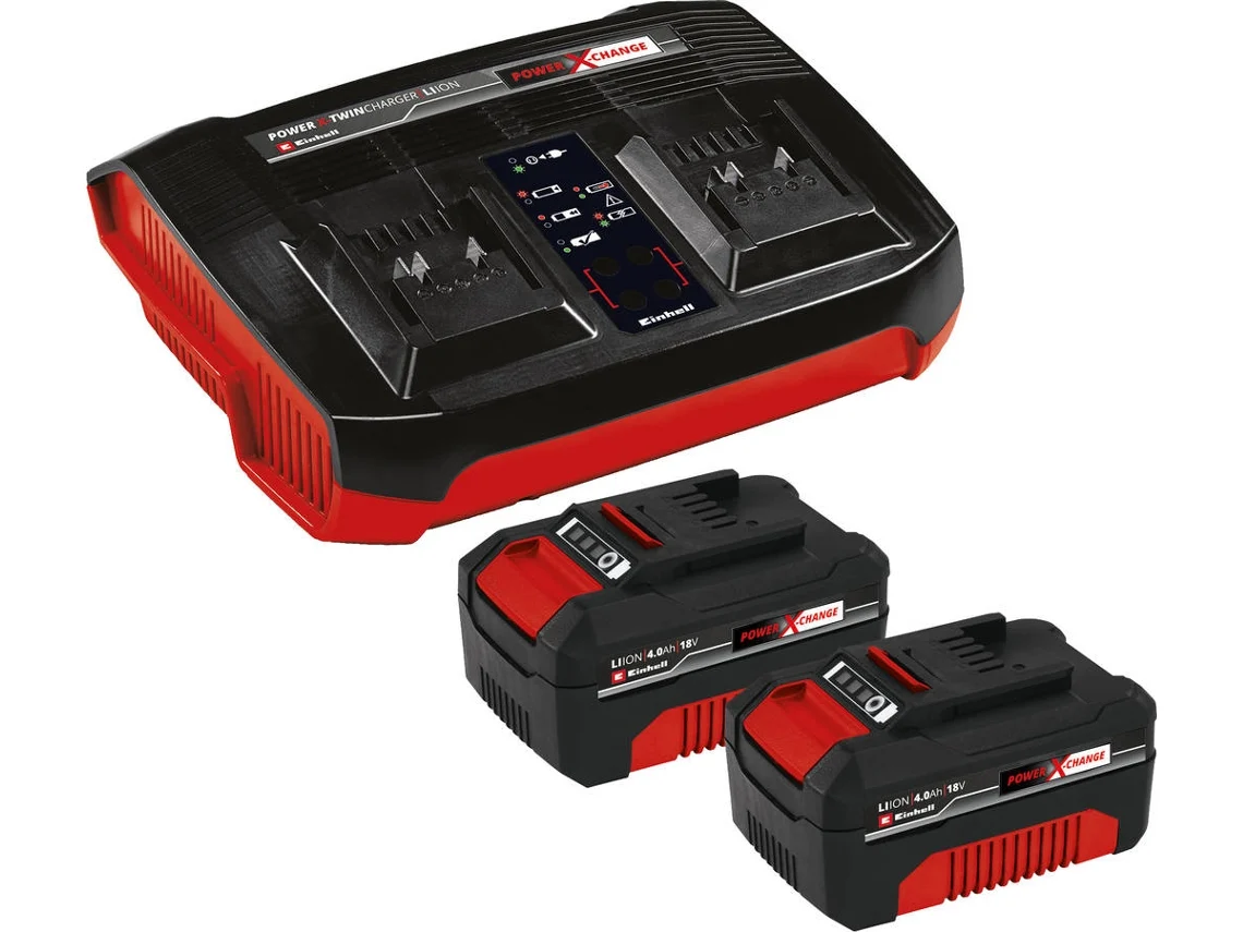 2X 4.0Ah & Twincharger Kit EINHELL