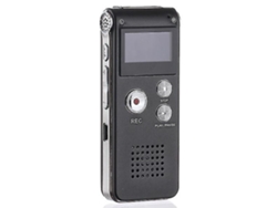Grabadora de voz digital portátil, grabadora de voz LCD, reproductor MP3 de 8 GB Yizhood (negro)