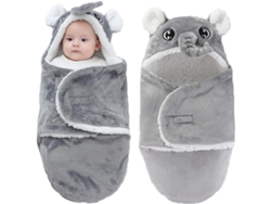 Saco de dormir para cochecito de bebé, cálido saco de dormir de invierno para bebé, 70 cm Cuich (gris elefante)