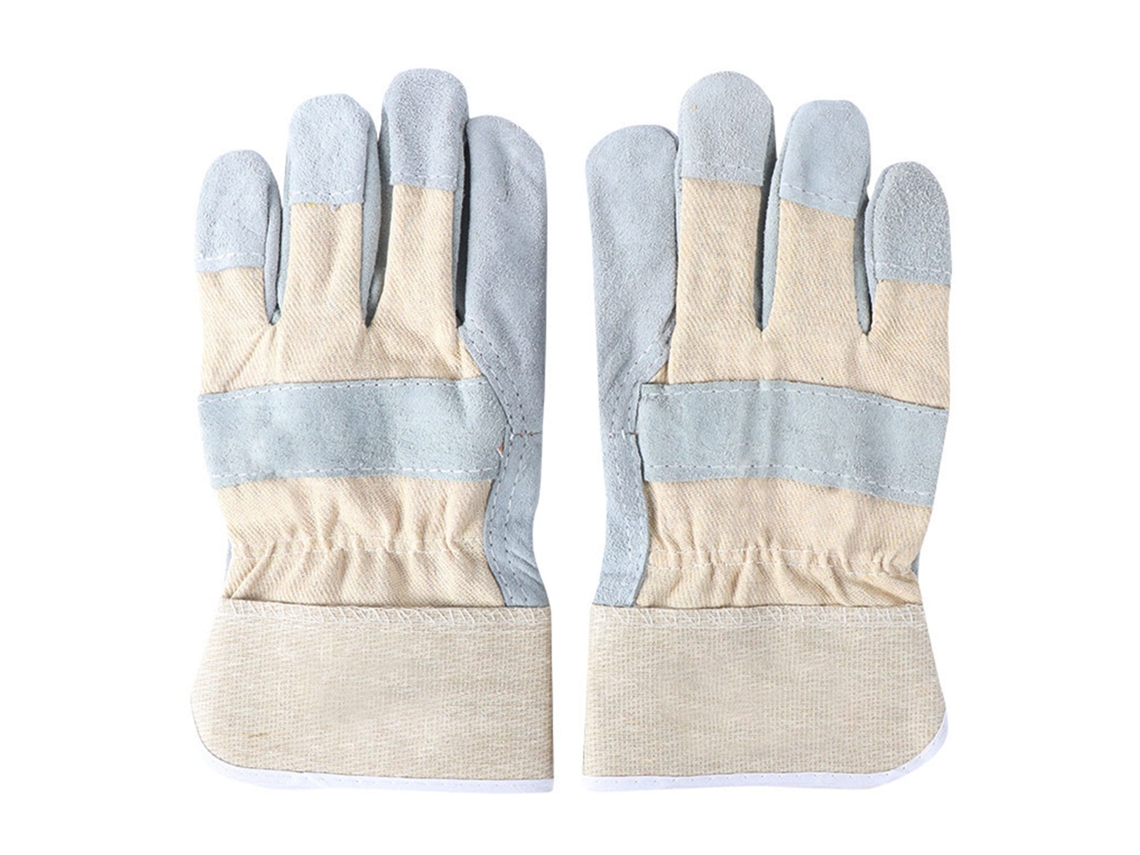 Guantes De Soldadura De Cuero Bovino Resistentes Al Calor, Antideslizantes Y Resistentes A La Abrasión, Para Soldadura, Procesamiento Y Trabajos Con Herramientas.