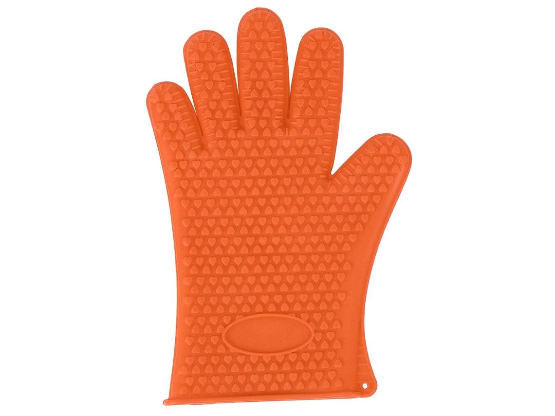 Guantes Antideslizantes De Silicona Para Horno Y Microondas, Con Aislamiento Térmico, Para Cocina, Color Naranja.