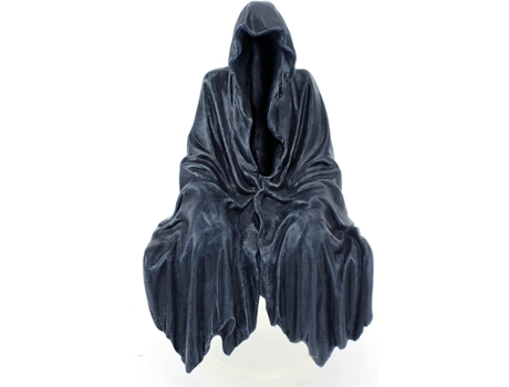 Design Toscano JQ8855 Reaping Solace the Creeper Estatua gótica sentada en estante, 8 pulgadas, piedra gris