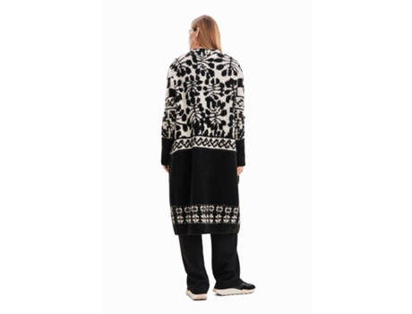Chaqueta de Mujer DESIGUAL Rebeca Larga Oversize Christian Negro (S)