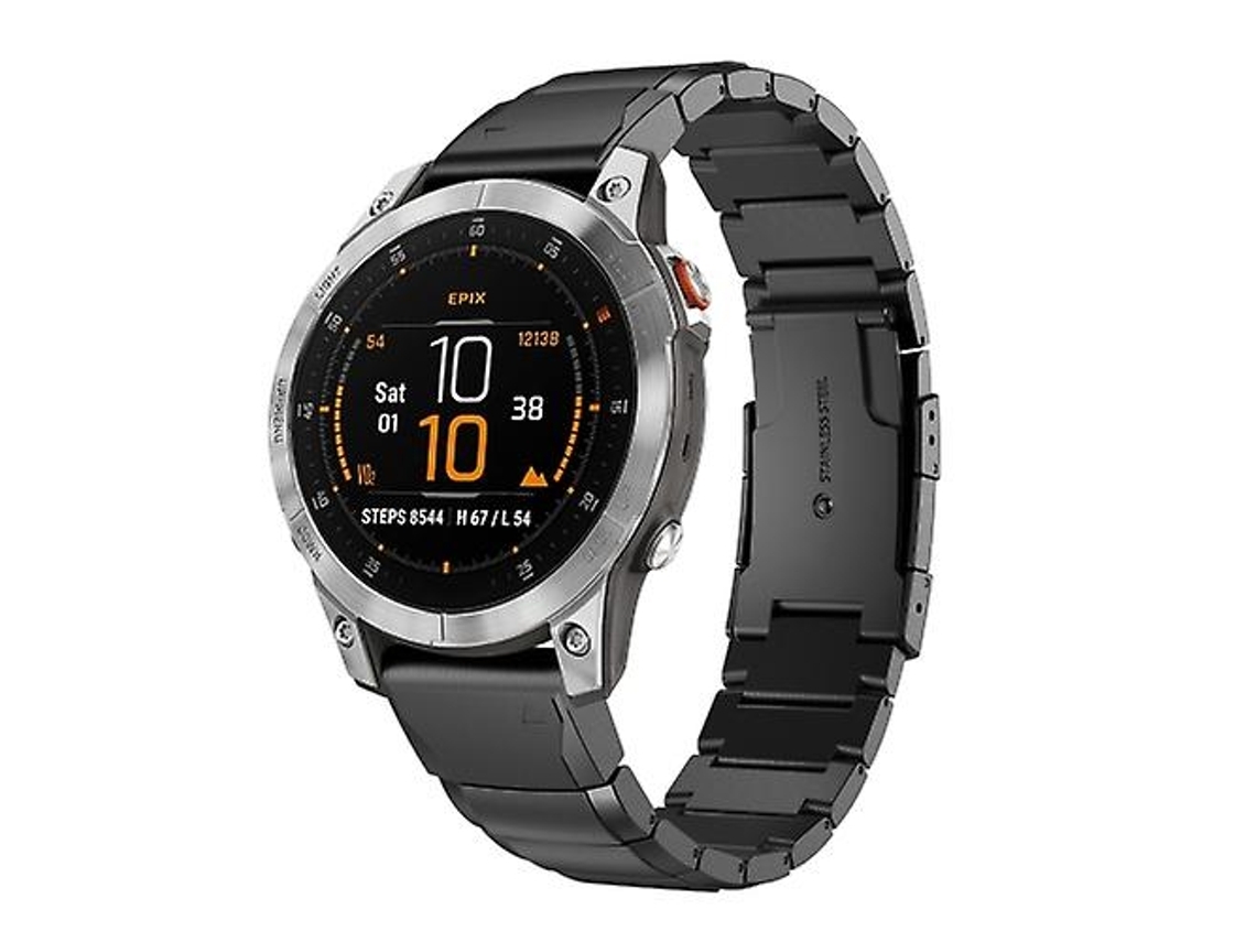 Correa para reloj Garmin Epix Gen 2 de 22 mm, color negro, Chennnls