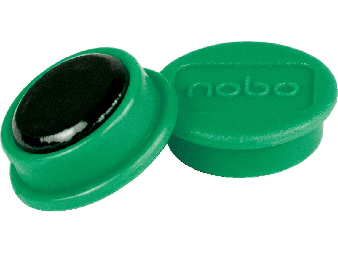Pack 10 Imanes NOBO 13 mm (Verde)