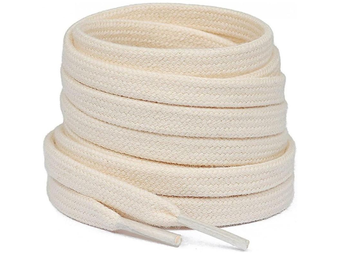 2 Pares De Cordones Planos De Algodón, 8 Mm De Ancho, Resistentes Al Desgarro, Fbn