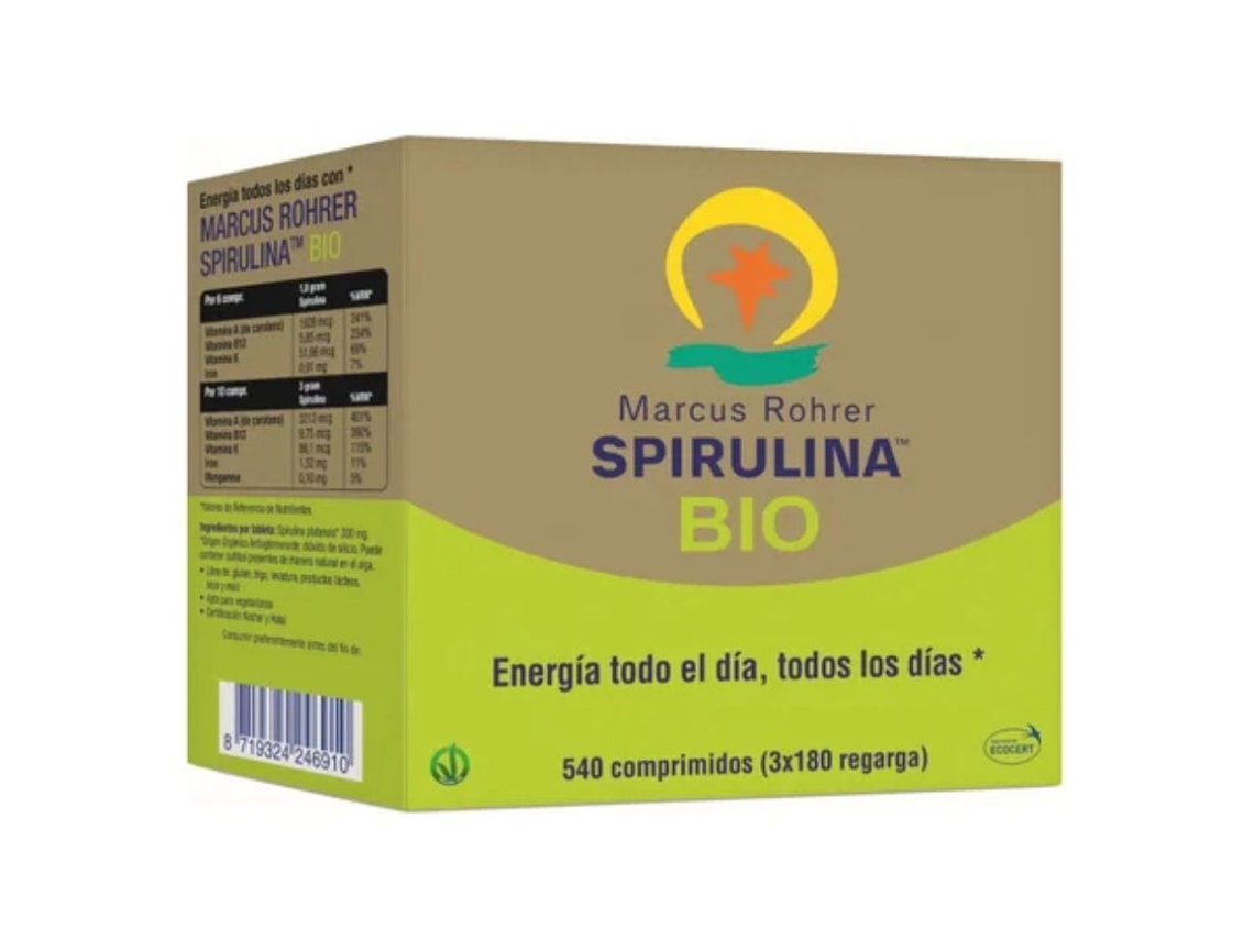 Espirulina Bio Recam 540C 3 Bolsas X180 Comp MARCUS ROHRER