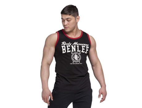 Camiseta sin Mangas de Hombre para Fitness BENLEE Pittsfield Negro (3XL)
