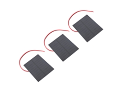 Kit de panel solar monocristalino pequeño de 2 W con cable para proyectos de bricolaje
