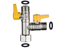 Válvula De Cambio T De 3 Vías G 1/2, Adaptador De Latón Para Baño, Cocina E Inodoro Con Interruptor Independiente