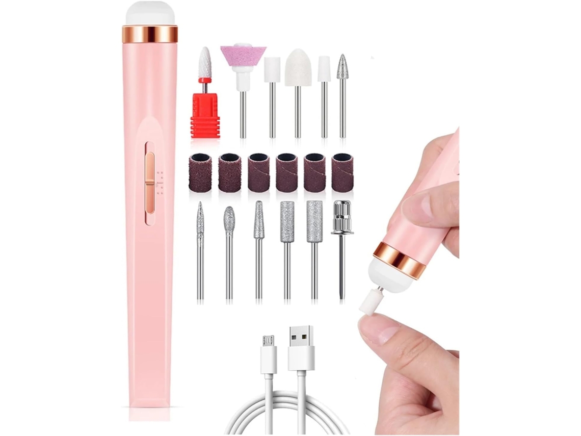 Lima De Uñas Eléctrica Portátil, Juego De Limas Con Recortador De Cutículas, 4 Velocidades, Herramientas