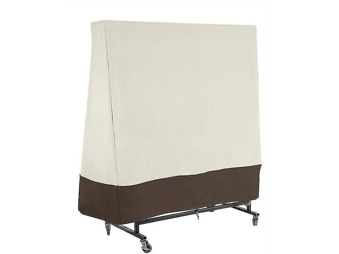 Omni-tapa Para Mesa De Ping Pong Impermeável Anti-uv Protetora Resistente À Água E Vento Com Cremalheira E Cordão De Nylon Bege