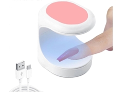 Lámpara UV portátil para uñas de gel y secado rápido profesional LY EBIKE (morado)
