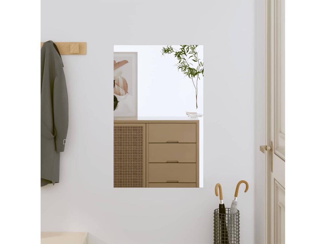 Espejo De Pared Vidrio Rectangular 40x60 Cm