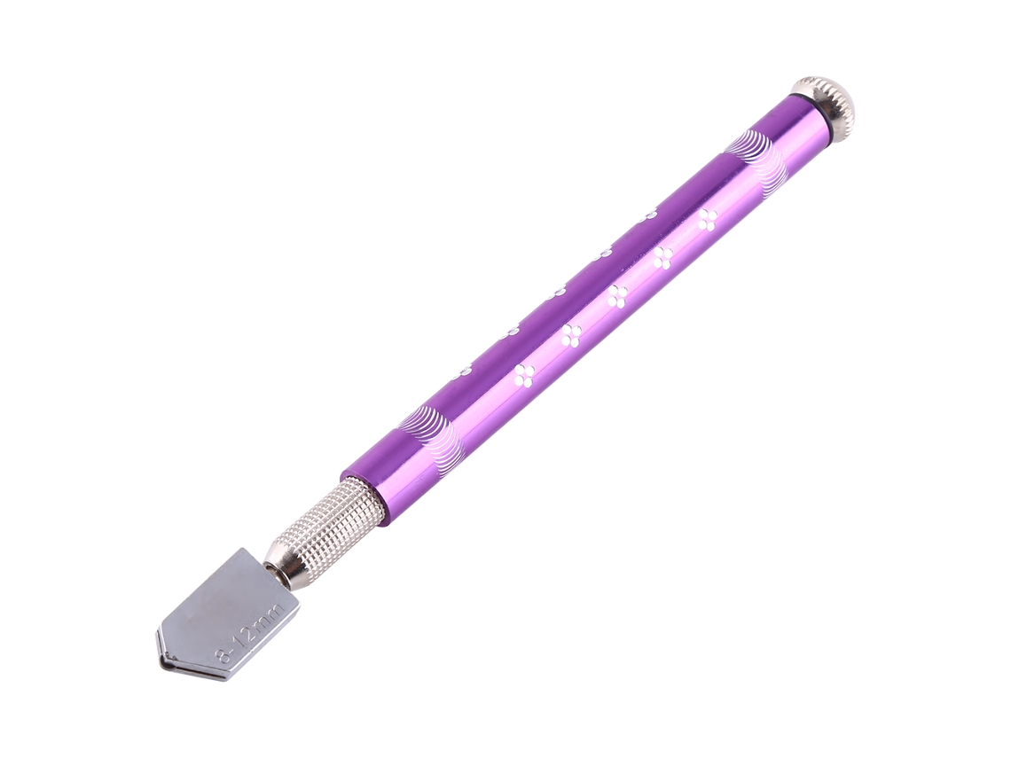 Cortador de vidrio rodante antideslizante morado