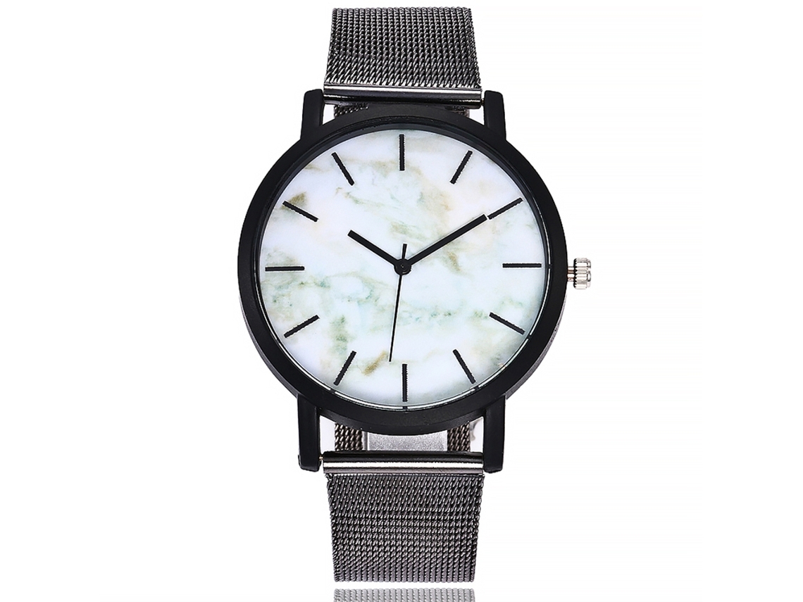 Reloj Unisex Vansvar V237-4 Con Correa De Malla De Aleación Y Movimiento De Cuarzo.