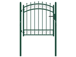 Maison Exclusive - Puerta De Valla Emmen Con Pinchos De Acero, 103x97 Cm, Verde