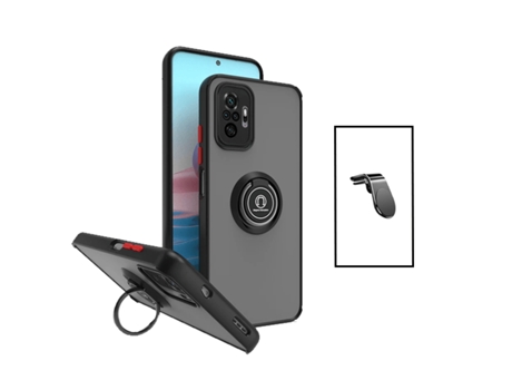 Kit Carcasa para Xiaomi Redmi Note 10 Pro PHONECARE Negro