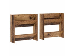 Maison Exclusive - Armario Zapatero Con Estante 2 Pcs Madera Vieja 60 X 18 X 60 Cm