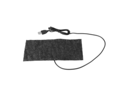 1 Alfombrilla De Ratón Calefactable De 20x10 Cm, Fibra De Carbono, Calefacción Usb, 35-45 °c.