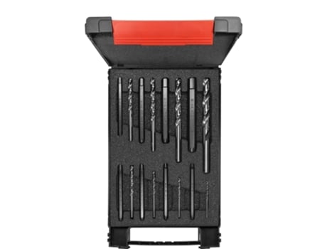 WIHA Juego de extractores de tornillos hexagonal, de 17 unid., con broca espiral, incl. caja (03988)