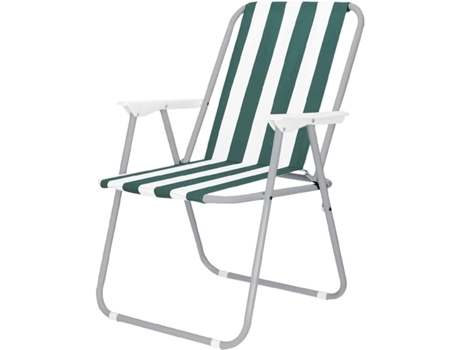 Silla De Playa Plegable Tumbona Portátil Para Ocio Al Aire Libre 74X52X38Cm Verde SELEOK