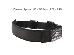Collar LED programable recargable para perros, con luz intermitente, color amarillo, modelo 2026as.