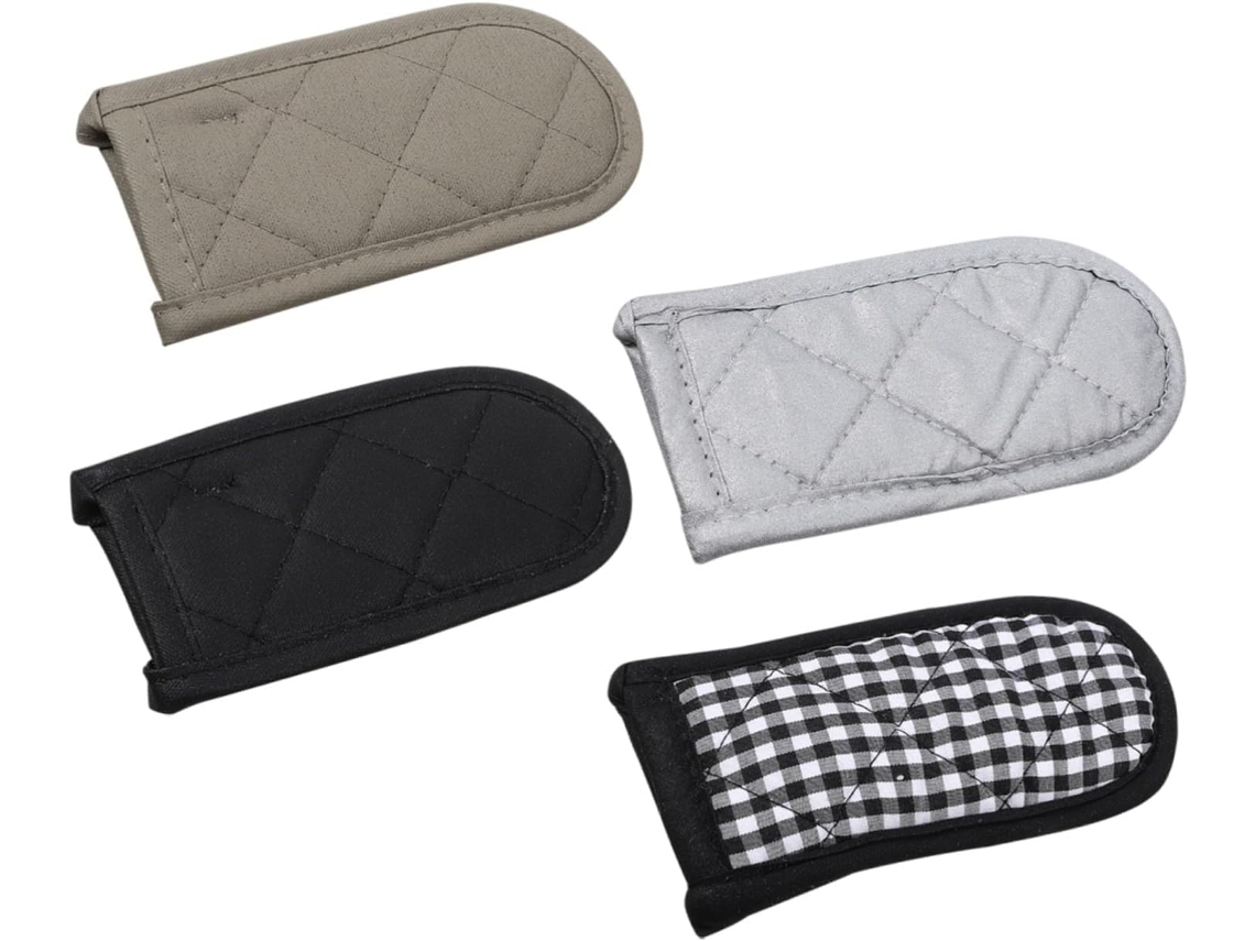 Juego de 4 protectores de algodón para asas de ollas, resistentes al calor, antideslizantes e ideales para la cocina. Vayotoy