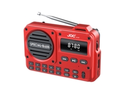 Radio FM portátil de bolsillo con receptor, altavoz Bluetooth inalámbrico, compatible con USB, tarjeta TF, reproductor MP3 y batería recargable. Viewleaf