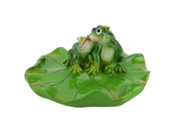 Figura Decorativa Flotante De Animal Para Piscina, Estanque, Bañera, Jardín, Marrón Y Verde, 22 Cm
