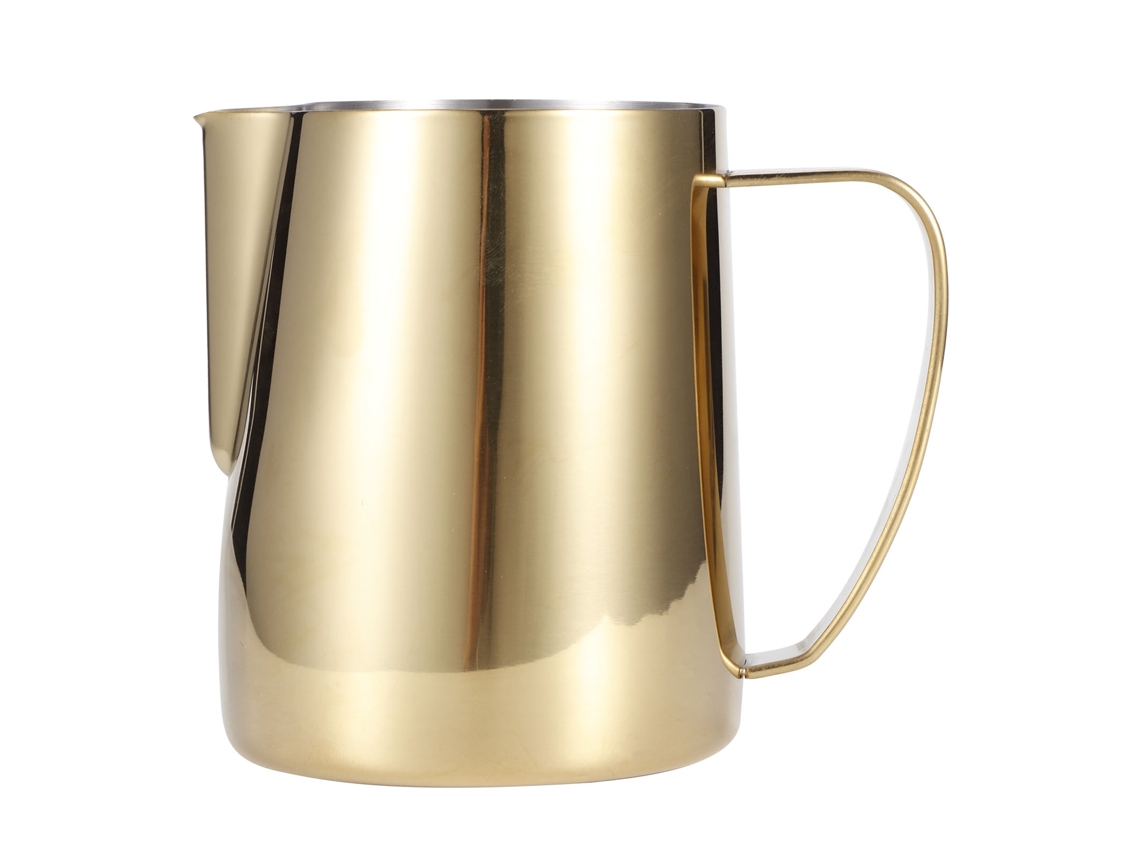 Jarra de café de acero inoxidable 304, color dorado, 350 ml