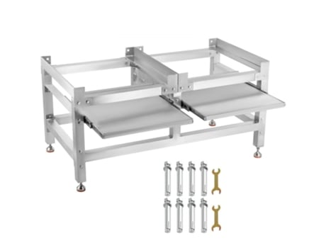 Base Doble para Lavadora Soporte para Lavadora Secadora y Refrigerador, 590 LBS VEVOR