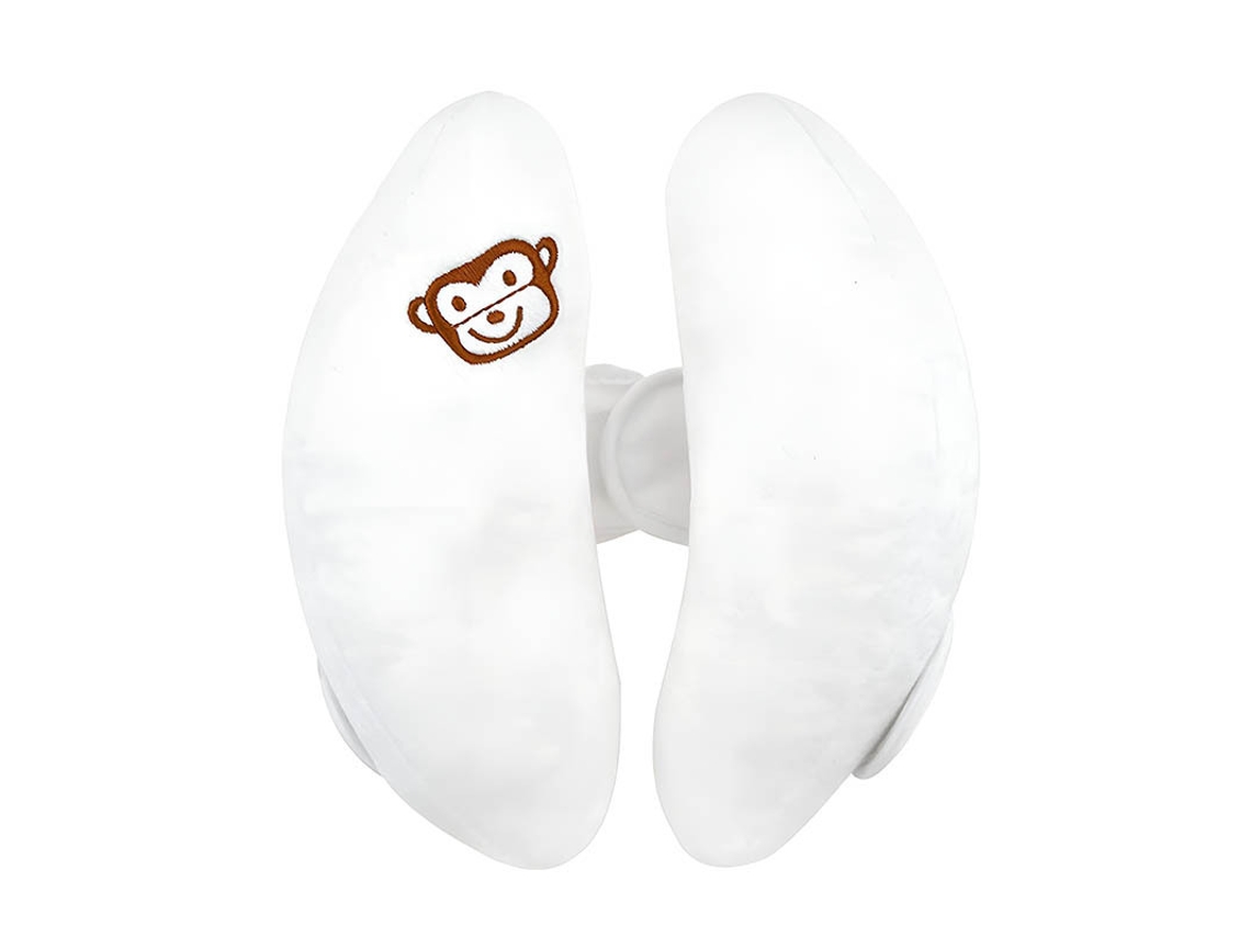 Almohada de soporte ajustable para cabeza y cuello para asiento de coche de bebé Siurn White