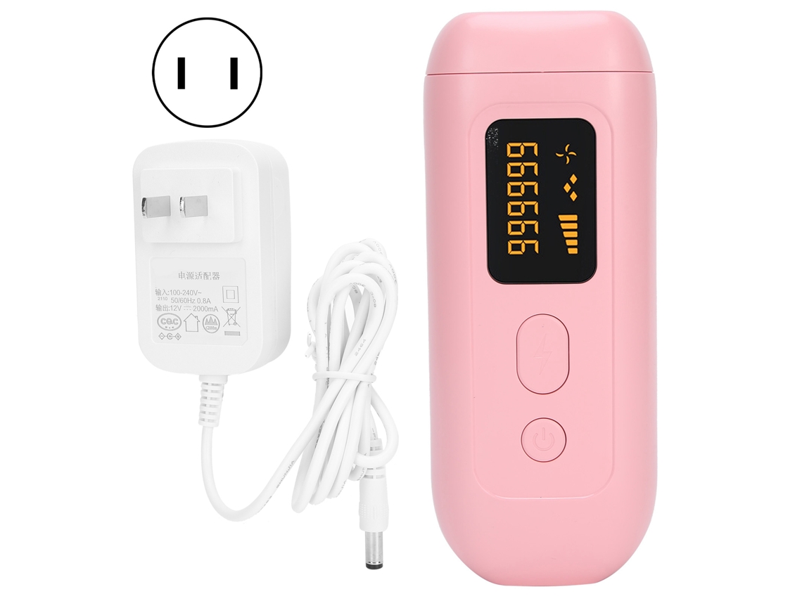 Dispositivo De Depilación Ipl Portátil Con 5 Velocidades Ajustables Máquina Profesional 110-240v Plug Us Rosa