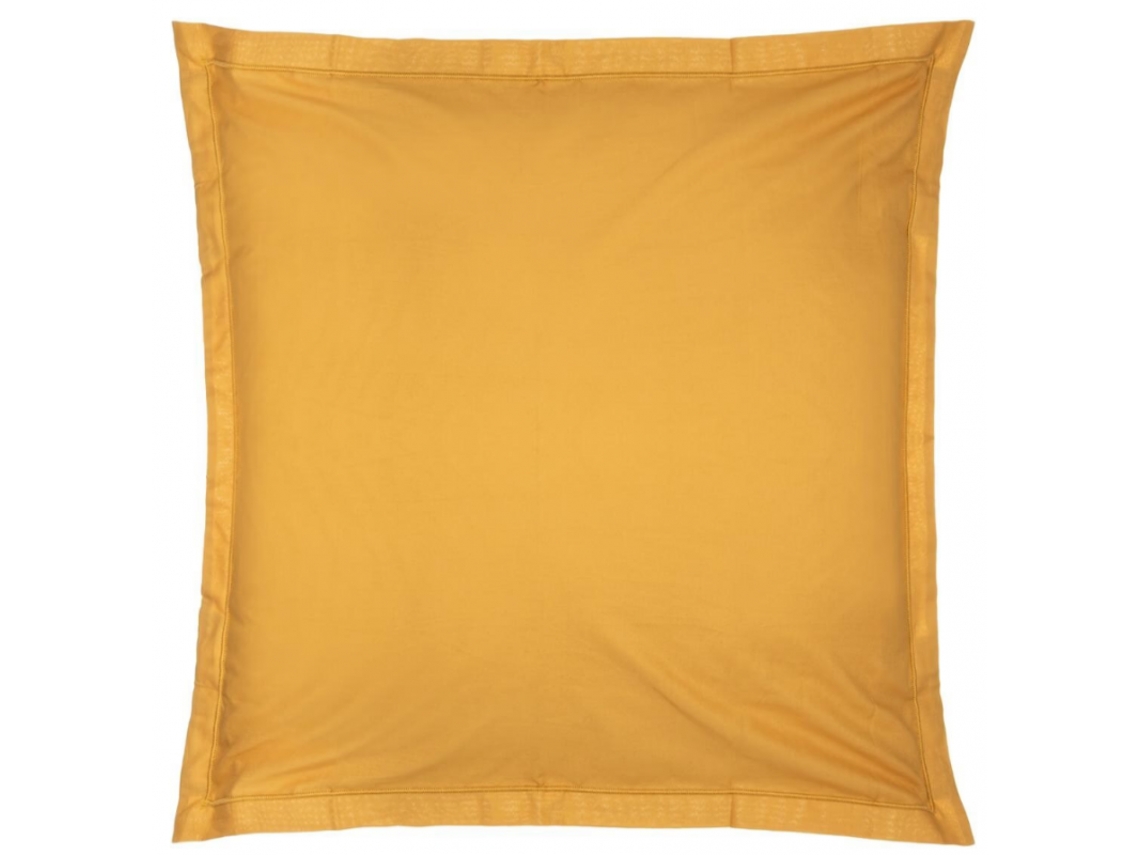 Funda de cojín algodón ocre 63x63cm MUEMUE