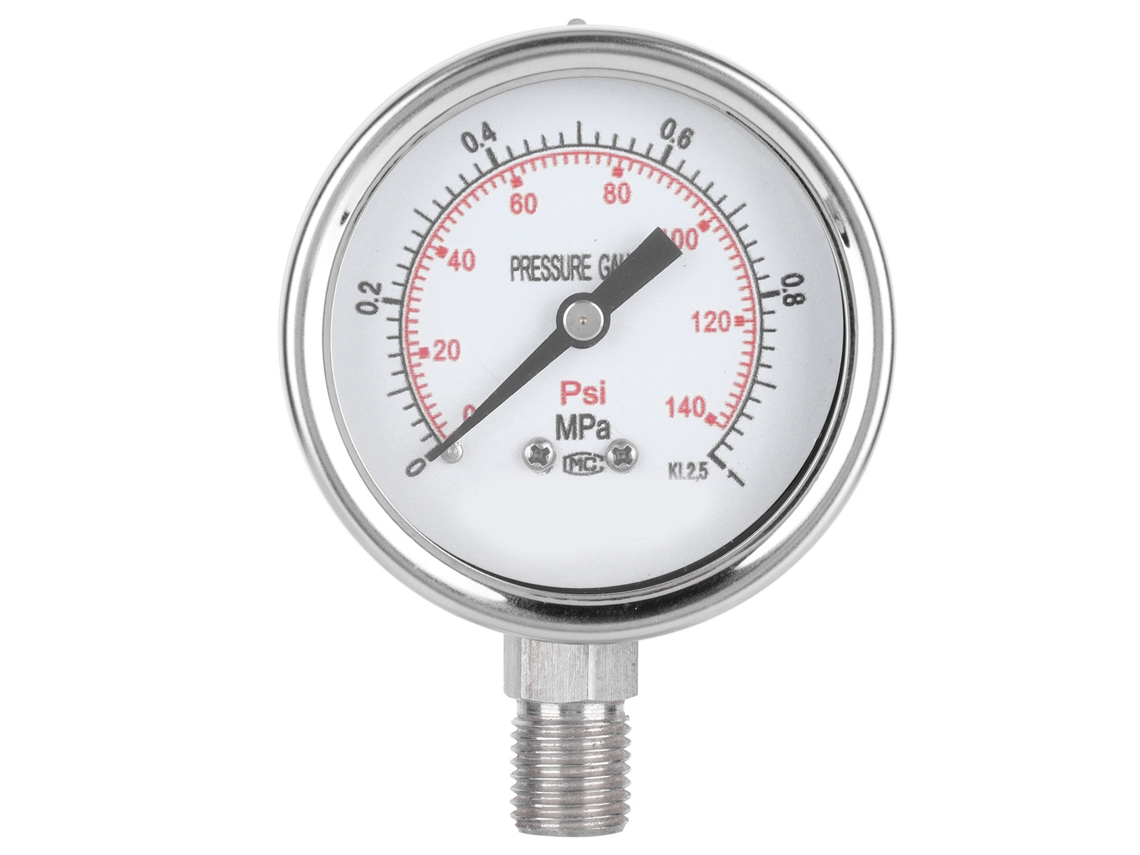 Manómetro De Presión De Acero Inoxidable Y-60bf De 0-1,0 Mpa, Resistente A La Corrosión, Industrial, Radial, De Alta