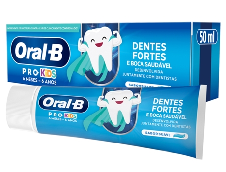 Pasta de Dientes Pro Kids 0-6 Años ORAL-B 50 Ml