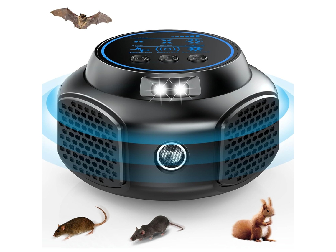 Repulsor De Plagas Ultrasónico, Trampa Electrónica Para Roedores, Adecuado Para Roedores, Cucarachas, Hormigas, Ardillas Y Arañas.