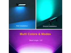 2026-luz De Lavado Rgbcw Regulable Impermeable Exterior Con Control Remoto Y App Para Fiesta Escenario Villa Carretera