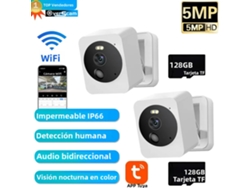 Cámara Ip Inteligente Graffiti Mini Wifi De 5 Mp (2 X 128 Gb)