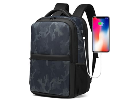 Mochila para ordenador portátil de viaje, mochila de viaje impermeable grande para hombres, mochila de equipaje de mano, camuflaje