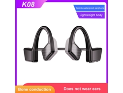 Auriculares Bluetooth K08 5.0 Estéreo de conducción ósea True Wireless Impermeable Negro