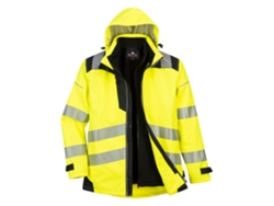 Chaqueta de alta visibilidad 3 en 1 Portwest Pw3 / Amarillo Negro / S