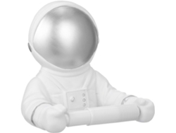 Soporte De Papel Higiénico De Resina Con Forma De Astronauta Plateado Para Montaje En Pared, Soporte Estable Para El Baño.