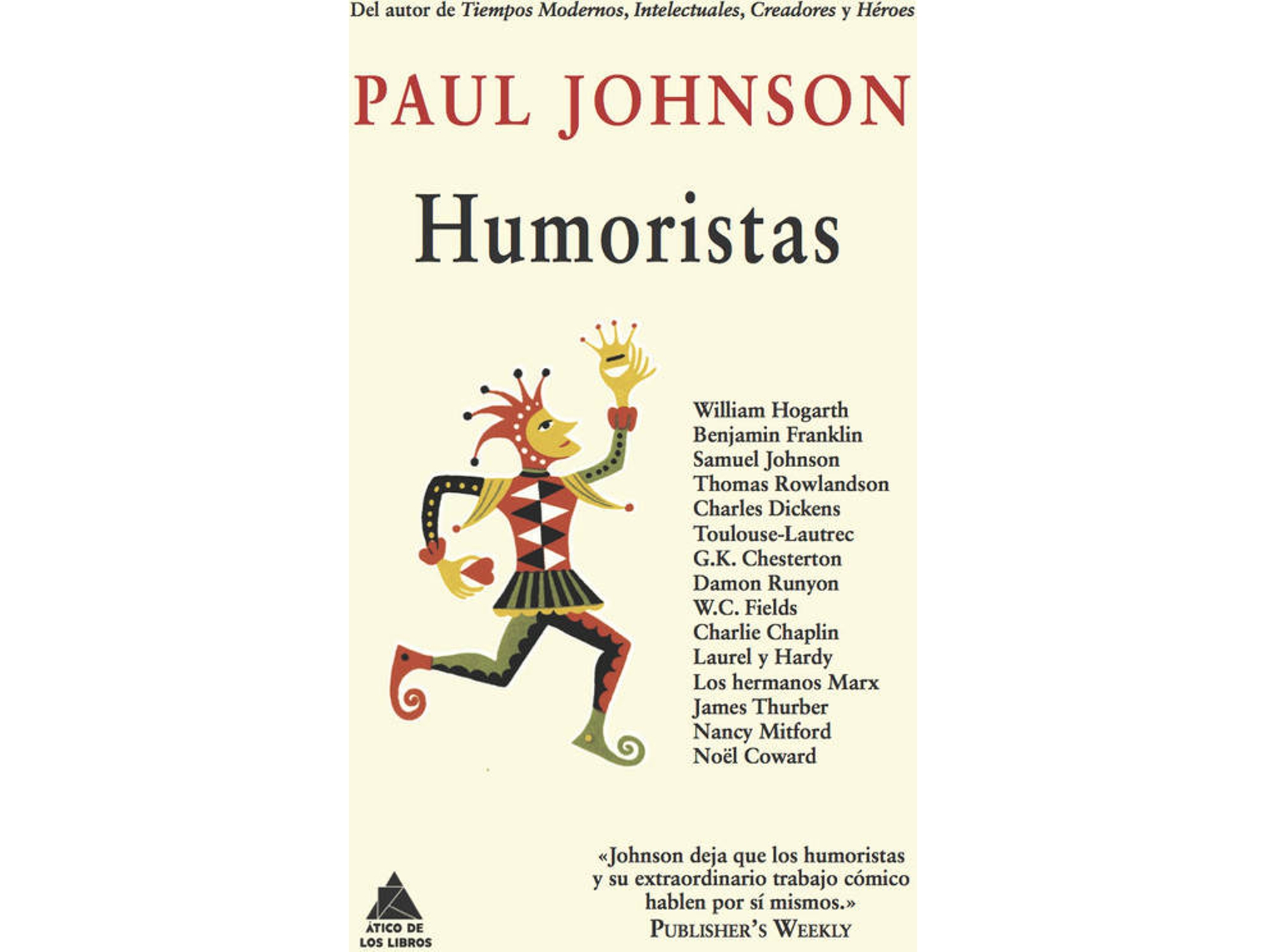 Libro Humoristas de Paul Johnson (Español)