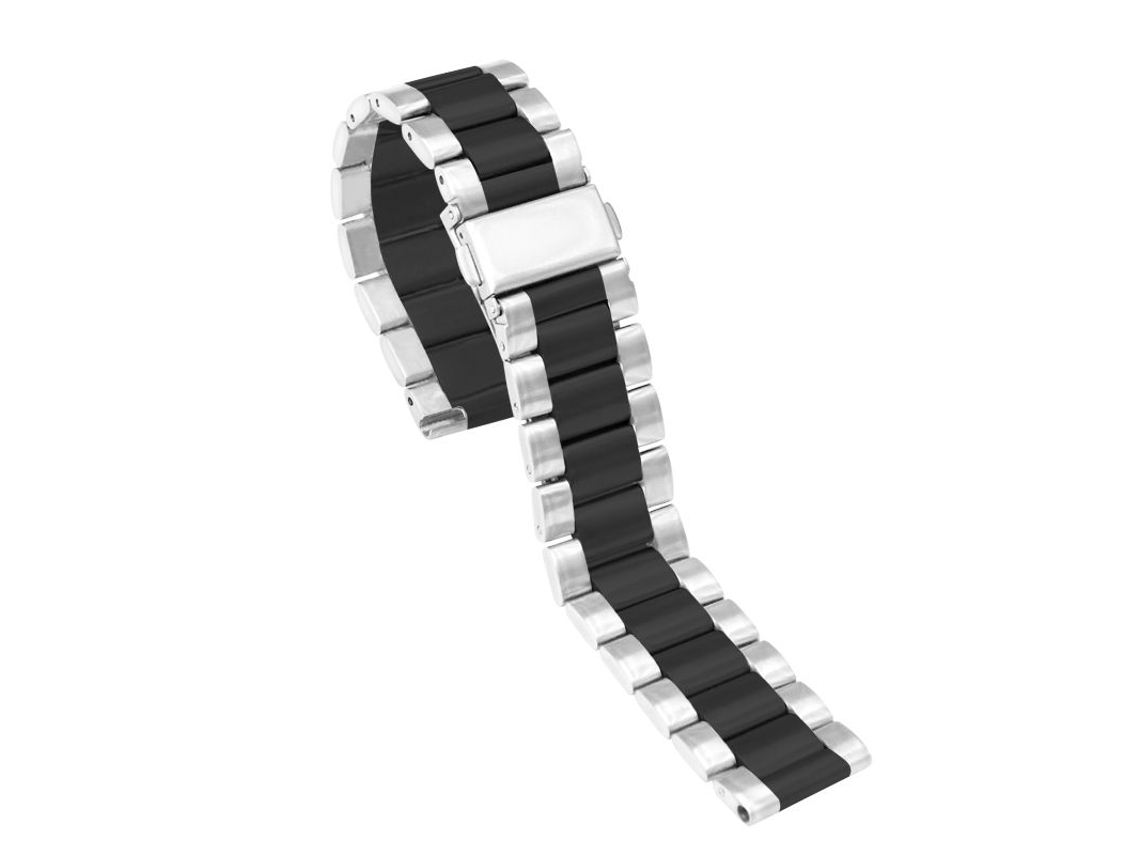 Correa Acero para Samsung Galaxy Watch 3 LTE 45mm Cinzento y Negro
