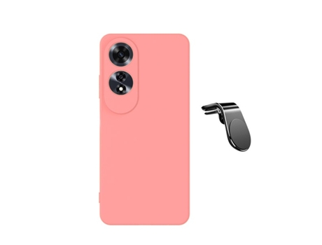 Funda Safe Driving Carro para Oppo Oppo A60 PHONECARE Silicona Líquida Rosa