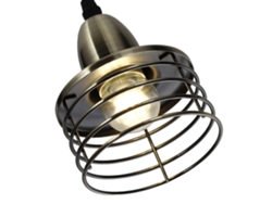 Lámpara colgante industrial estilo jaula de pájaros 2026, 40 W, base E26, AC110 120 V para dormitorio, sala de estar, cafetería, restaurante (máx.)