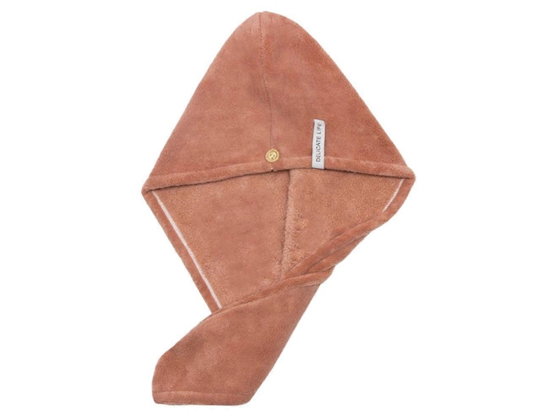 Gorro de ducha de coral para secar el cabello, superabsorbente y de secado rápido. Rosewell